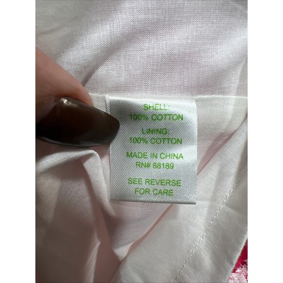 Lilly Pulitzer "Eryn Dress" Hotty Pink Cherry Begonias Size 8 NWT $198 Value - Picture 12 of 15